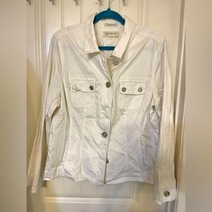 Jones New York White Blazer Classic Suit Jacket